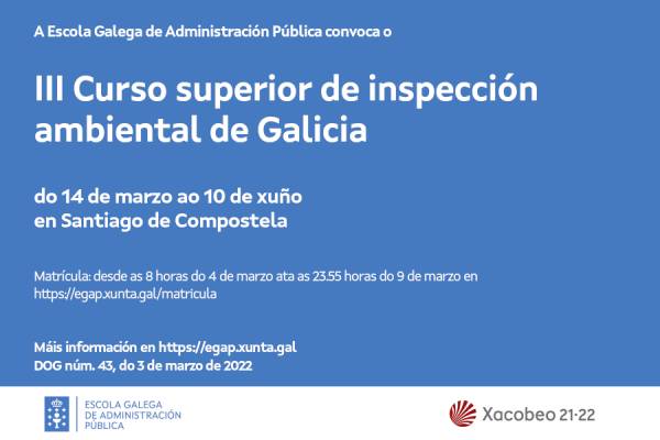 III Curso superior de inspección ambiental de Galicia